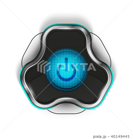 Techno futuristic start power button 40149445