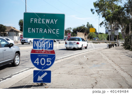ロスアンゼルス　フリーウェイ入り口 40149484