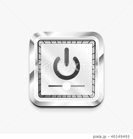 Power button technology logo, digital art techno concept, on off icon 40149493