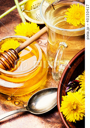 Healthy dandelion honey and tea Healthy dandelion honey and tea 40150417