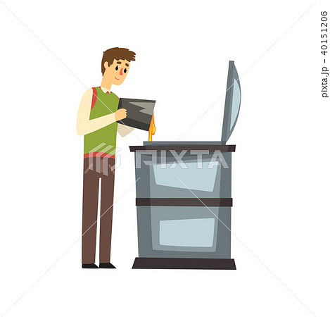 Honey production process, storage, filtration and pasteurization vector Illustration on a white Honey production process, storage, filtration and pasteurization vector Illustration on a white 40151206