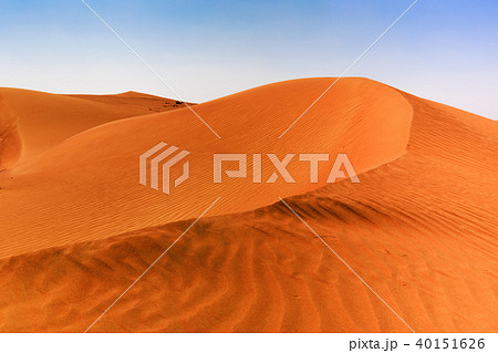 red sand dunes in the Arabian desert red sand dunes in the Arabian desert 40151626
