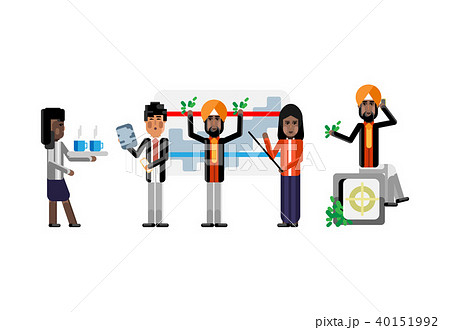 Multiethnic business team doing presentation 40151992