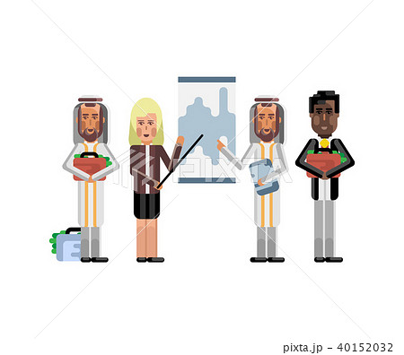 Business team presentation near whiteboard 40152032