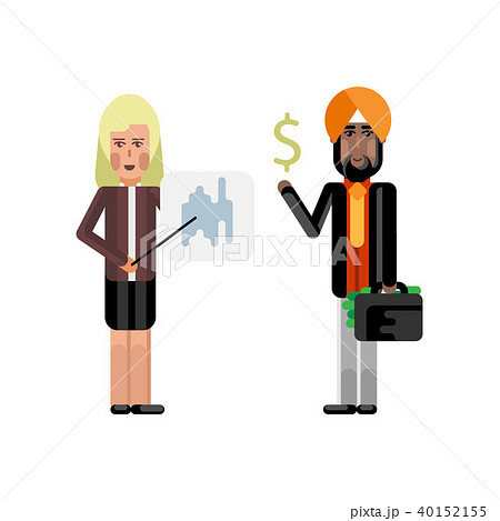 Blonde woman doing business presentation 40152155