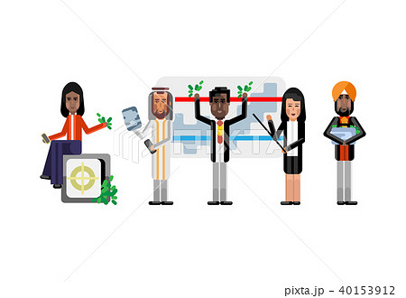 Multiethnic business team doing presentation 40153912
