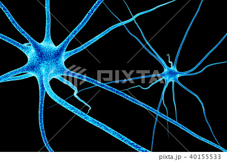 Brain cell. 3D render Brain cell. 3D render 40155533