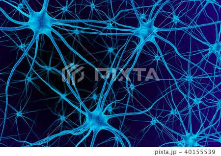 Brain cell. 3D render 40155539