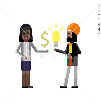 Indian businessman holding idea light bulb Indian businessman holding idea light bulb 40155690