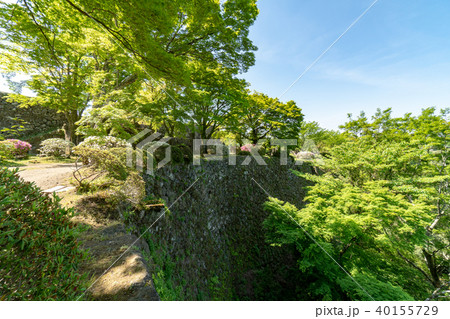 岡城址　三の丸　高石垣 40155729