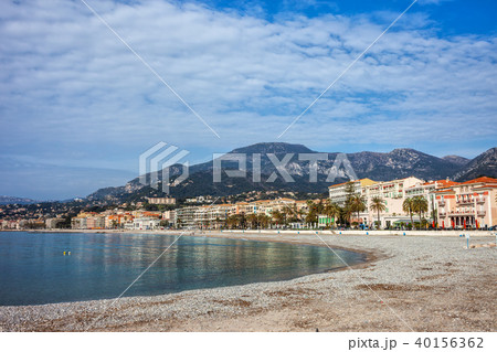 Menton Town on French Riviera in France Menton Town on French Riviera in France 40156362
