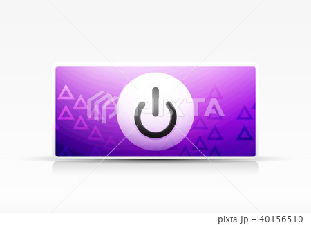 Power button technology logo, digital art techno concept, on off icon Power button technology logo, digital art techno concept, on off icon 40156510
