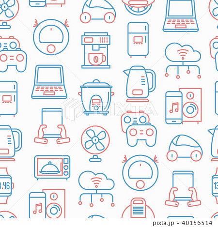 Internet of things seamless pattern 40156514