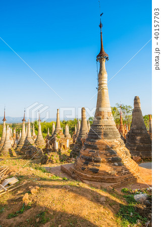 Indein Pagodas Inle Lake Myanmar 40157703