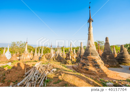 Indein Pagodas Inle Lake Myanmar 40157704