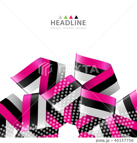 brochure header layout templateのイラスト素材 40157756 pixta