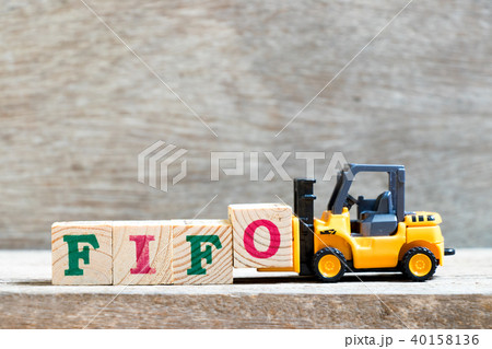 Toy forklift hold letter block FIFO Toy forklift hold letter block FIFO 40158136