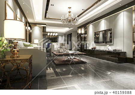 luxury and modern living room and dining room luxury and modern living room and dining room 40159388