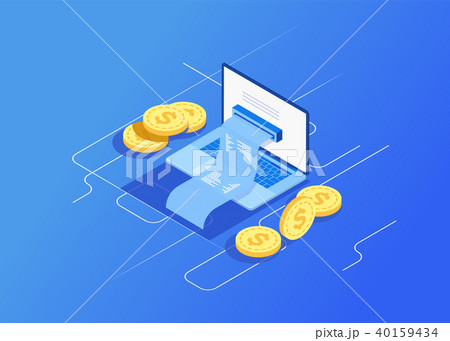 Financial review infographic elements. Financial review infographic elements. 40159434