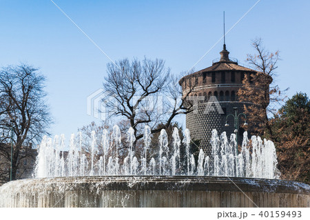 Fountain near Sforza Castle. Milan, Italy 40159493