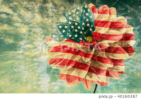 Vintage card with flag 40160387
