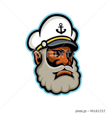 Black Sea Captain or Skipper Mascotのイラスト素材 [40161727] - PIXTA