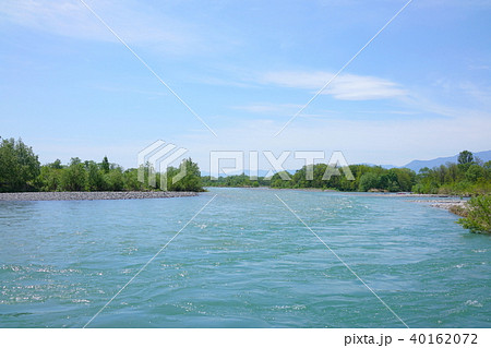 犀川・穂高川・高瀬川合流点 安曇野 春 犀川・穂高川・高瀬川合流点 安曇野 春 40162072