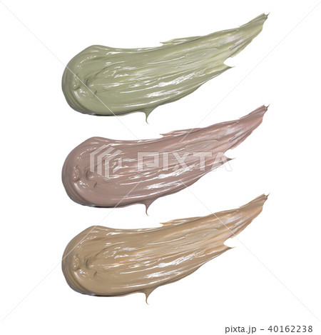Natural clay mask isolated on white. Makeup product sample 40162238