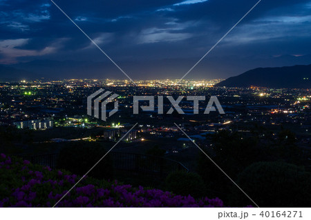 甲州市勝沼 ぶどうの丘からの夜景 甲州市勝沼 ぶどうの丘からの夜景 40164271