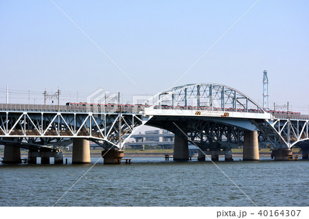 JR京葉線の荒川橋梁 40164307