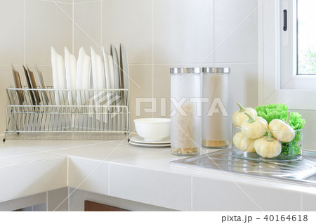 modern pantry with utensil in kitchen 40164618