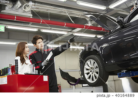 サービス 青年 女性 40164889