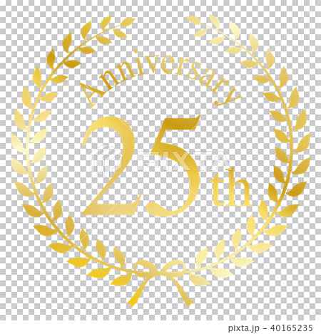 25th anniversary mark 40165235
