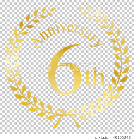 6th anniversary mark 6th anniversary mark 40165248