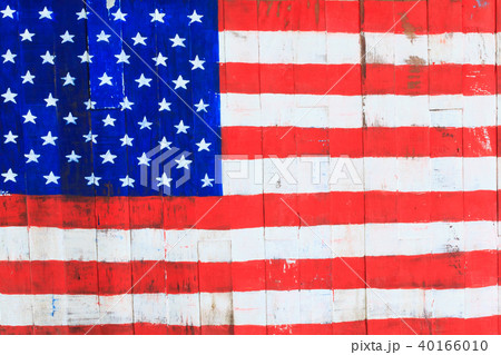 American flag is painted American flag is painted 40166010