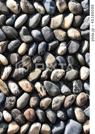 玉石の壁　素材　背景　クレインパーク　出水市　鹿児島県 40166099