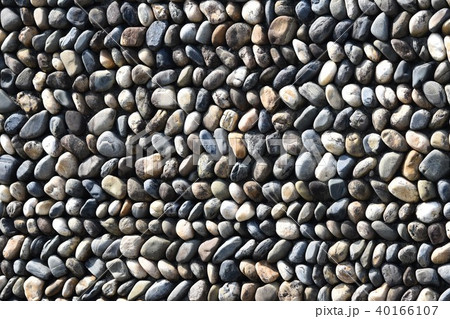 玉石の壁　素材　背景　クレインパーク　出水市　鹿児島県 40166107