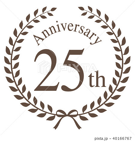25th anniversary mark - Stock Illustration [40166767] - PIXTA