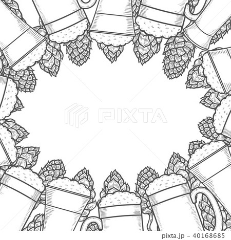 Monochrome background of Hop Monochrome background of Hop 40168685