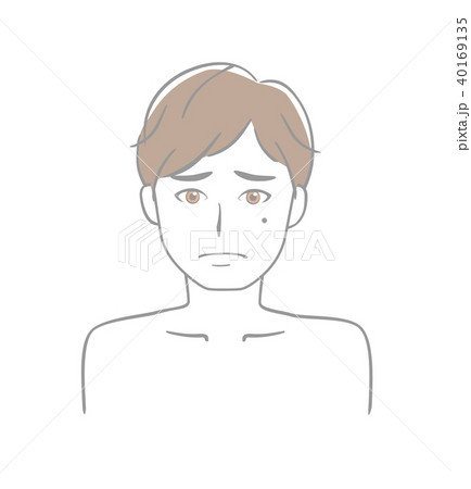 男性　ほくろ 40169135