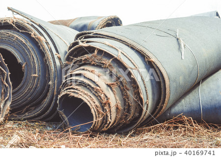 a roll of old rubber 40169741