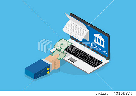 business hand pull banknote from account passbook 40169879