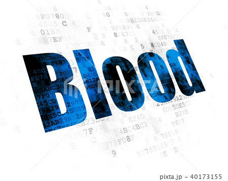 Health concept: Blood on Digital background 40173155