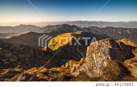 Mountain Landscape in Golden Light 40173993