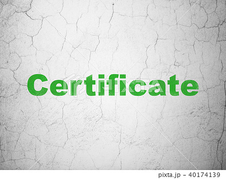 Law concept: Certificate on wall background Law concept: Certificate on wall background 40174139