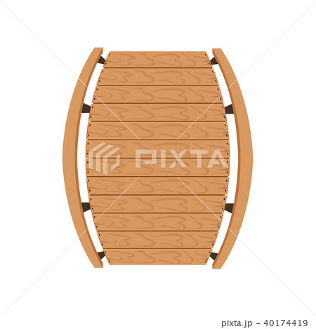 Wooden bridge, landscape design element, top view vector Illustration on a white background Wooden bridge, landscape design element, top view vector Illustration on a white background 40174419