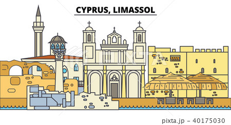 Cyprus, Limassol. City skyline, architecture, buildings, streets, silhouette, landscape, panorama 40175030