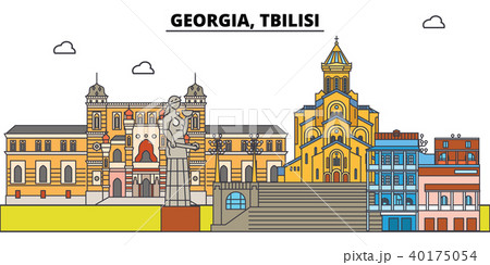 Georgia, Tbilisi. City skyline, architecture, buildings, streets, silhouette, landscape, panorama Georgia, Tbilisi. City skyline, architecture, buildings, streets, silhouette, landscape, panorama 40175054
