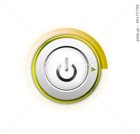 Power button technology logo, digital art techno concept, on off icon 40175799