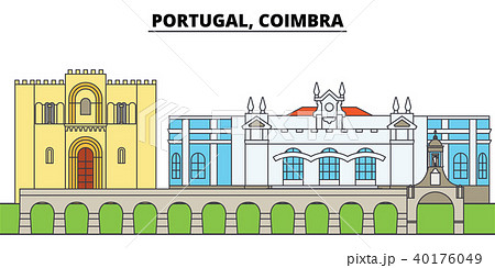 Portugal, Coimbra. City skyline, architecture, buildings, streets, silhouette, landscape, panorama 40176049